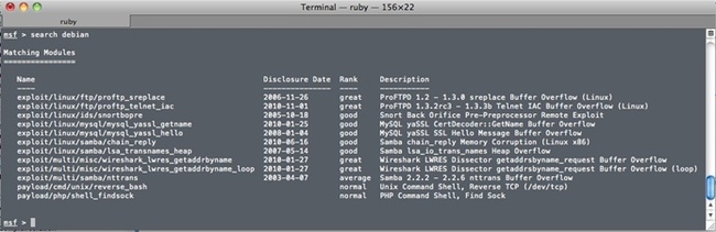 Metasploit: Debian