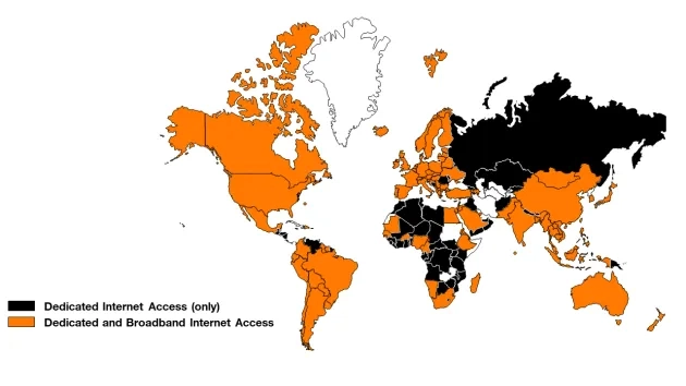 Internet Essential Service map