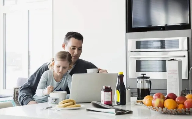 Télétravail famille